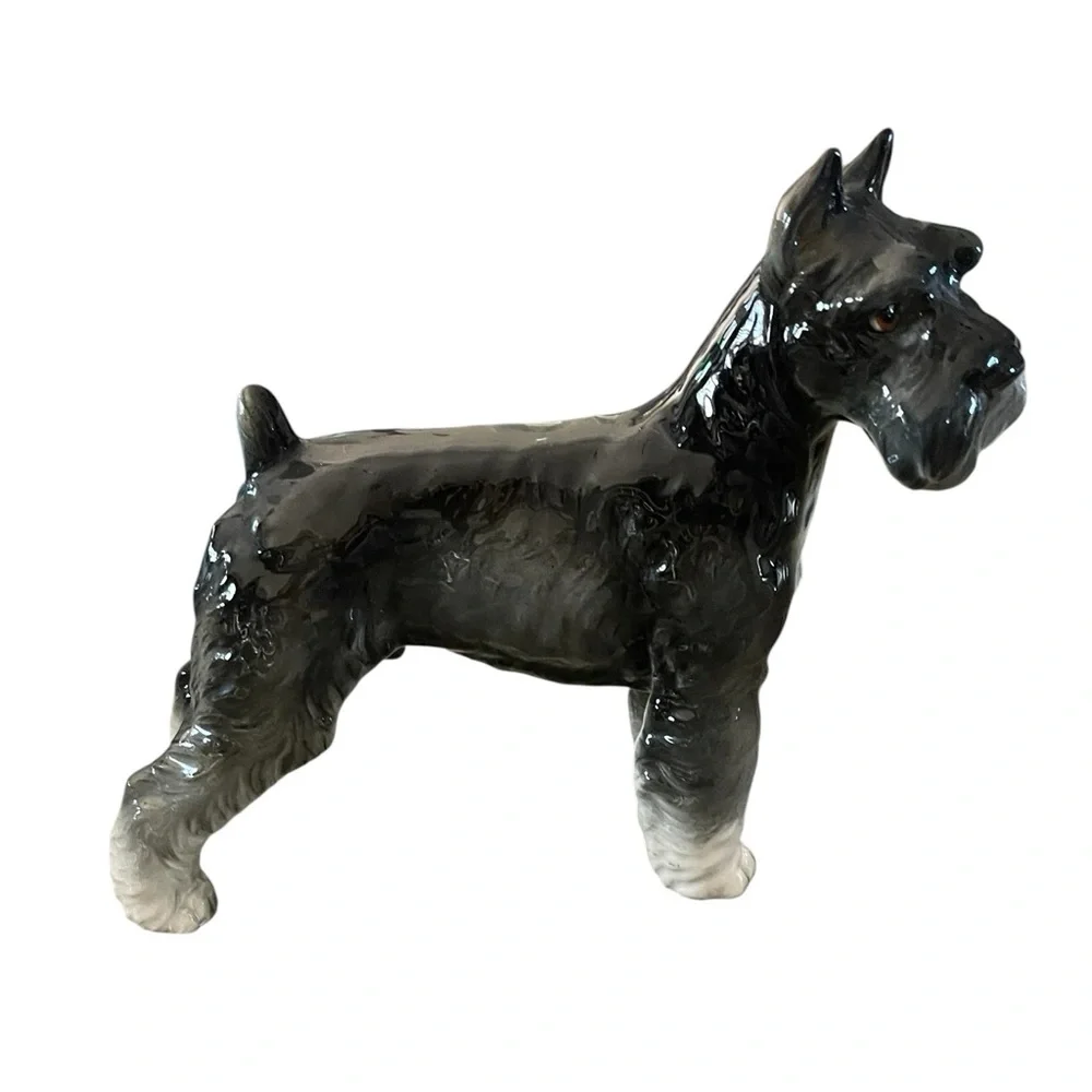 Schnauzer by Shafford Dog Statue Figure 8" Japan Fine Porcelain - Picture 3 of 8